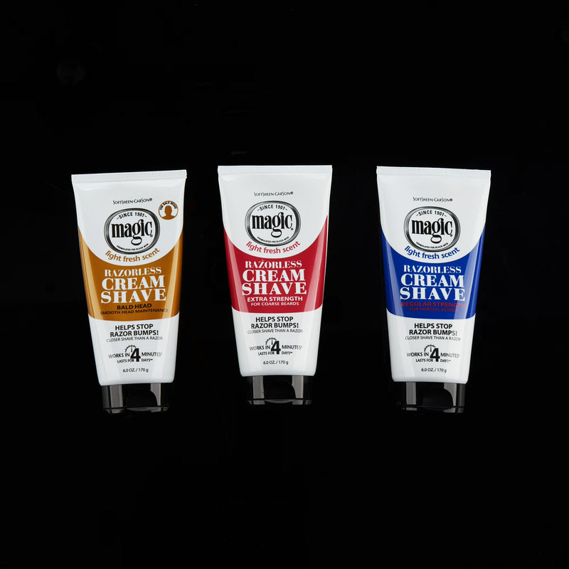 Softsheen-Carson Magic Shave Hair Removal Cream for Men, Extra Strength Depilatory Cream, 6 oz