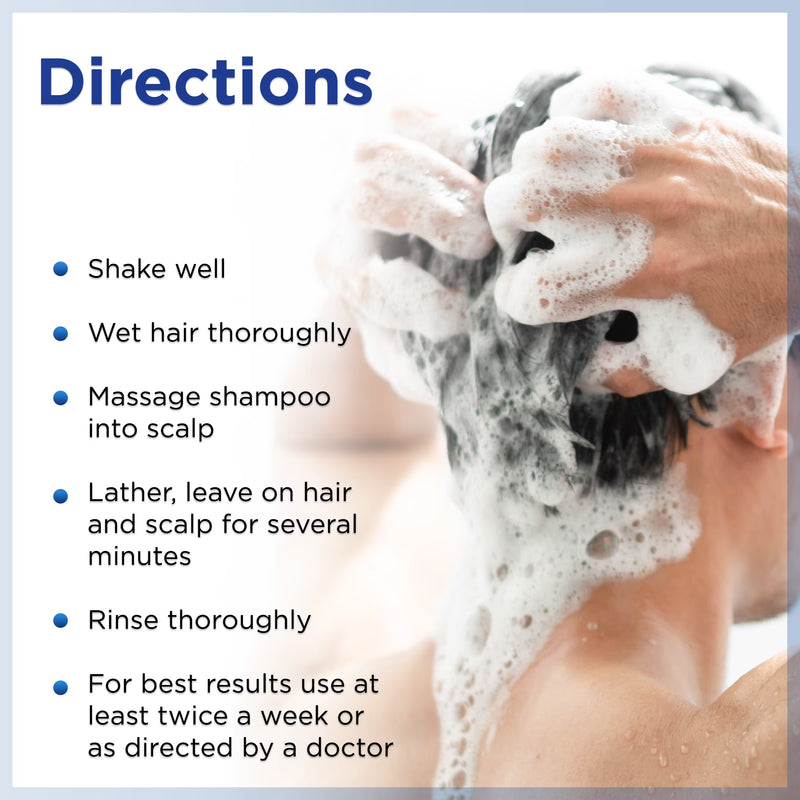 Equate Medicated Dandruff Shampoo with 1% Menthol Selenium Sulfide for Scalp & Hair Care, 11 fl oz, Compare to Selsun Blue® Medicated Dandruff Shampoo