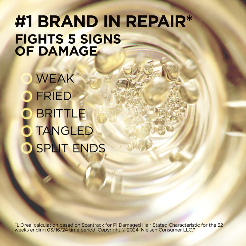 L'Oreal Paris Elvive Total Repair 5 Strengthening, Split End Repair, Rinse Out, for Wavy Hair, 8.5 fl oz
