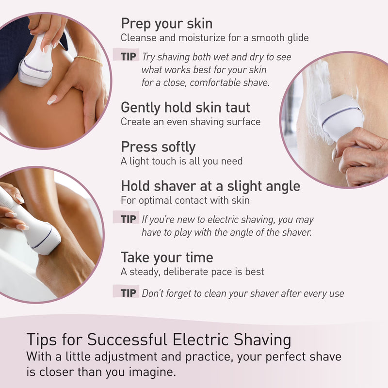 Panasonic ES-WWL8A 4-Blade Electric Shaver for Women with Bikini Trimmer and Wet/Dry Function