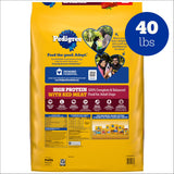 Pedigree Dry Dog Food for Adult Dogs, High Protein, Beef and Lamb Flavor, 40 lb. Bag