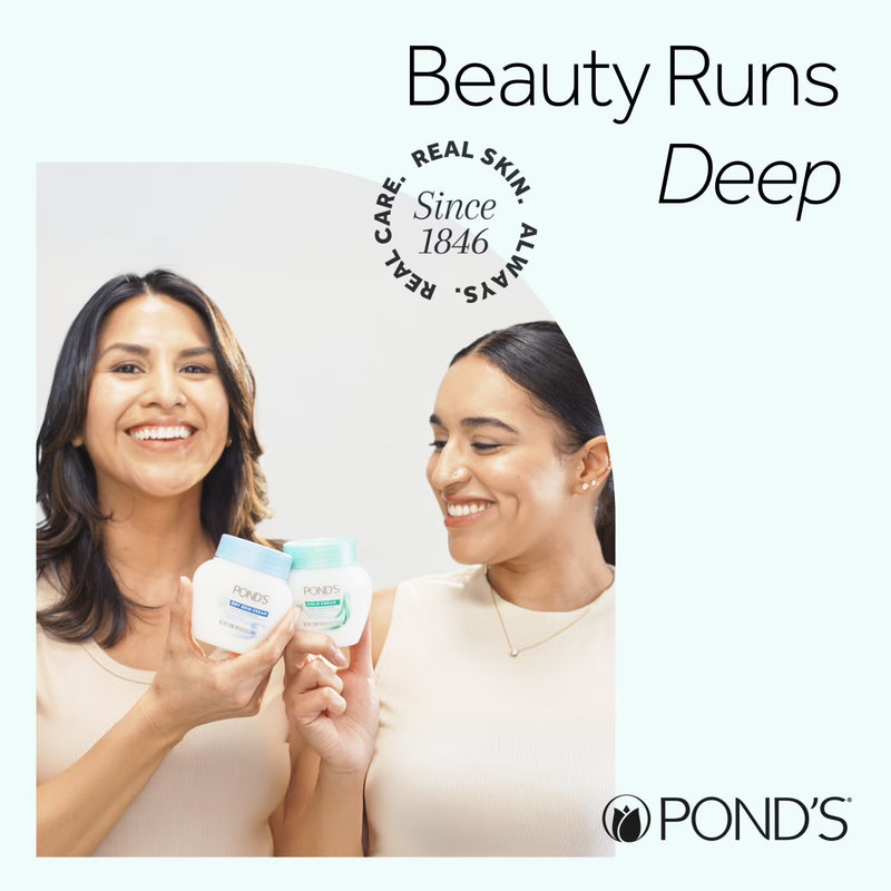 POND’S Cold Cream Cleanser, Hydrating Makeup Remover & Deep Cleansing Face Cream – 9.5 oz