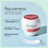 POND’S Rejuveness Face Cream, Anti-Aging Moisturizer with Collagen, AHAs & Vitamin E – 7 oz