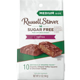 RUSSELL STOVER Sugar Free Toffee Squares in Chocolate Candy, 5.1 oz. bag