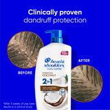 Head and Shoulders 2 in 1 Dandruff Shampoo and Conditioner, Hydrating Coconut, 28.2 fl oz