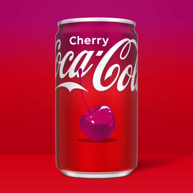 Coca-Cola Cherry Soda Pop Mini Cans, 7.5 fl oz, 6 Pack