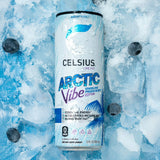CELSIUS Sparkling Arctic Vibe, Functional Energy Drink 12 fl oz (Pack of 12)