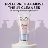 Olay Super Facial Cleanser – Advanced Deep Clean & Hydrating Formula for All Skin Types, Gently Removes Impurities and Makeup, Enhances Moisture Balance, Promotes Radiant and Smooth Skin, 6.7 oz