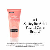 Neutrogena Oil-Free Pink Grapefruit Face Scrub, Salicylic Acid Acne Face Wash, 6.7 fl oz