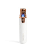 KENZZI 2-in-1 Rechargeable Women’s Face Electric Shaver and Facial Hair Remover with Eyebrow Trimmer, White and Rose Gold
