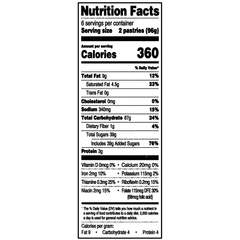 Great Value Frosted Toasted Pastries, 12 Count