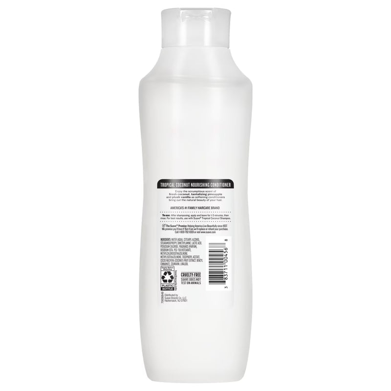 Suave Tropical Coconut Nourishing Conditioner with Coconut Extract & Vitamin E, 22.5 FL OZ