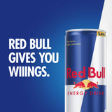 Red Bull Energy Drink, 80mg Caffeine, 8.4 fl. oz., Pack of 4 Cans