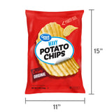 Great Value Original Wavy Potato Chips Party Size, 13 oz