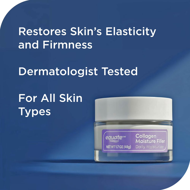 Equate Collagen Moisturizer Day/Night Cream, 1.7 oz.