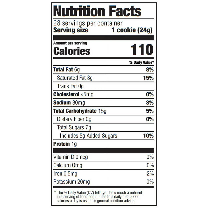 Little Dutch Boy Bakery Semi-Sweet Baked Soft Chocolate Chip Cookies, Family Size, 28 Count, 24 oz, Ready to Serve
