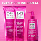 L'Oreal Paris EverPure Sulfate Free Iron Sleek Smoothing Shampoo, 6.8 fl oz