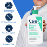 CeraVe Foaming Facial Cleanser for Normal to Oily Skin, 12 fl oz