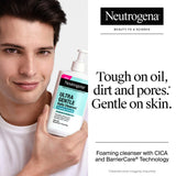 Neutrogena Ultra Gentle Foaming Facial Cleanser, Daily Face Wash, 12 fl. oz