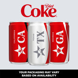 Diet Coke Soda Pop Fridge Pack Mini Cans, 7.5 fl oz, 10 Pack