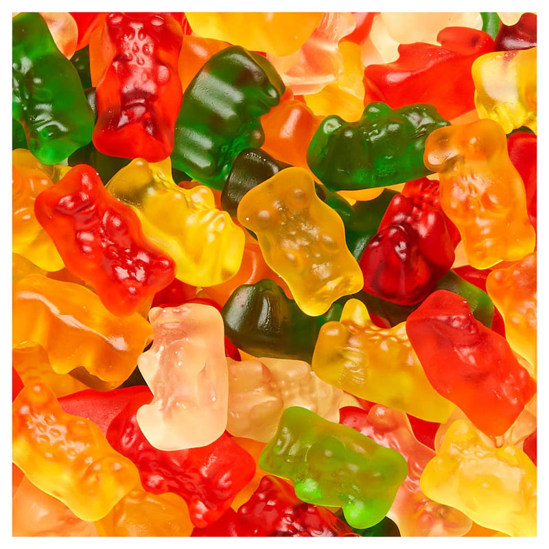 HARIBO Goldbears Gummy Bears Original Assorted Fruit Flavor Candy Gummies, Candy Tub, 22.8oz, 54ct Mini Gummy Pouches