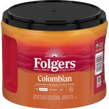 Folgers Colombian Ground Coffee, Medium Roast, 22.6 oz Canister