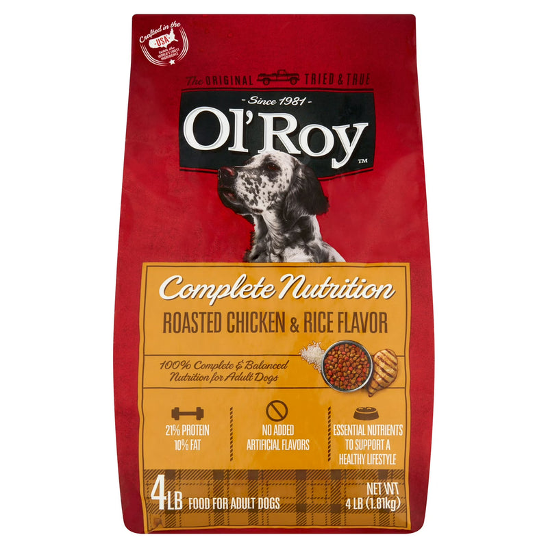 Ol' Roy Complete Nutrition Chicken Dry Dog Food, 4 lbs
