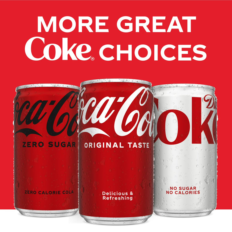 Coca-Cola Soda Pop Mini Cans, 7.5 fl oz, 6 Pack