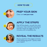 Biore Witch Hazel Ultra Deep Cleansing Blackhead Remover Pore and Nose Strips for Skin Care, 6 ct