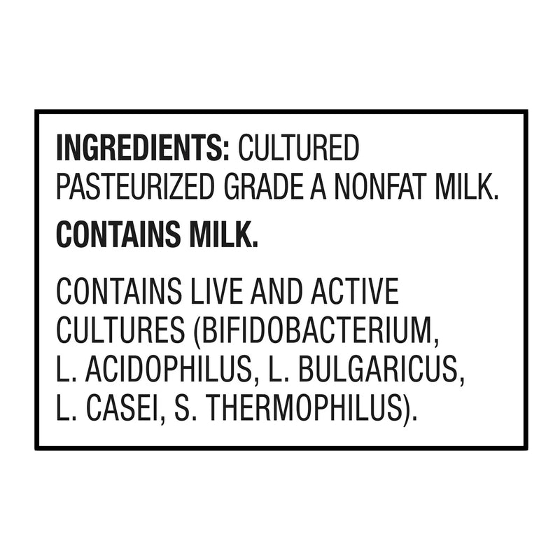 Great Value Plain Nonfat Greek Yogurt, 32 oz Tub