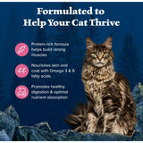 Blue Buffalo Wilderness Natural High Protein Dry Food for Adult Cats, Salmon, 4-lb Bag