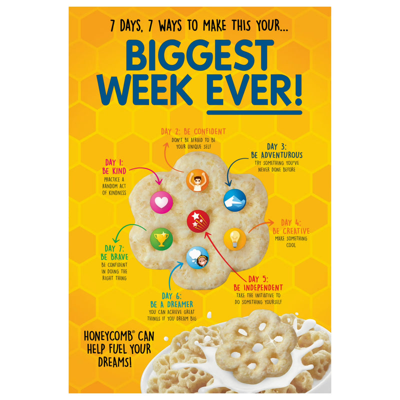 Post Honeycomb Crunchy Cereal 10 oz, Cardboard Box Shelf Stable