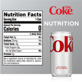 Diet Coke Soda Pop Mini Cans, 7.5 fl oz, 6 Pack