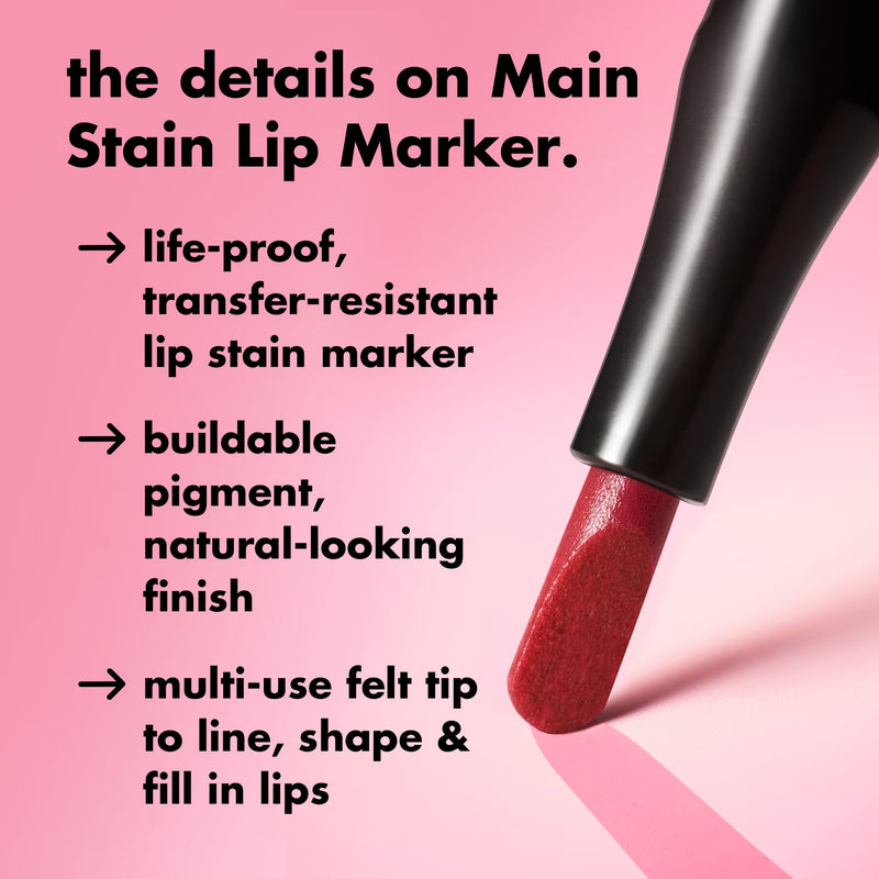 e.l.f. Main Stain Lip Marker, Rose Macaron, 0.034 fl oz