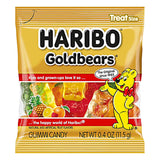 HARIBO Goldbears Gummy Bears Original Assorted Fruit Flavor Candy Gummies, Candy Tub, 22.8oz, 54ct Mini Gummy Pouches