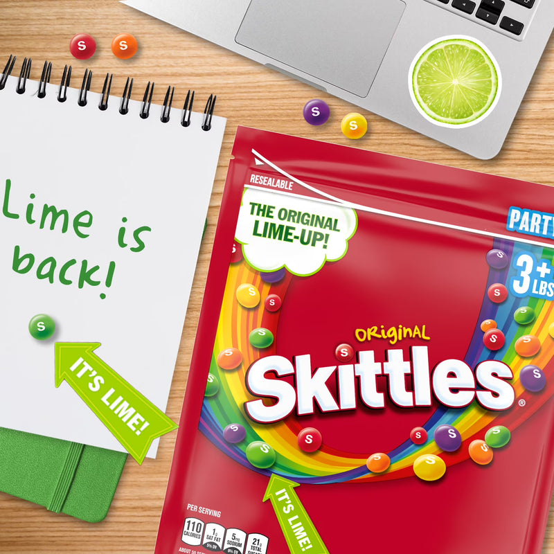 Skittles Original Chewy Candy Party Size, 50 oz Bag