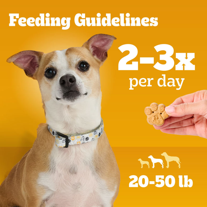Pedigree Small Tasty Biscuits Dog Treats, Peanut Butter & Bacon Flavor, 64-oz Bag