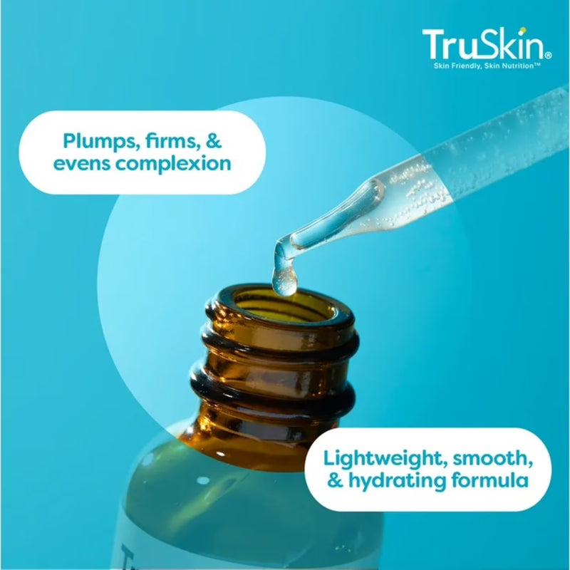 TruSkin Hyaluronic Acid Face Serum, Dual-Action Hydration with Ceramides & Aloe, 1 fl oz