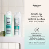 Suave Moisture Repair Sulfate-Free Shampoo with Hyaluronic Acid & Aloe Vera, 18 fl oz