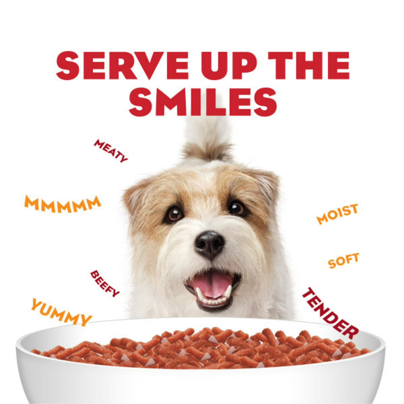 Purina Moist & Meaty Dry Dog Food, High Protein Steak Flavor with Real Beef, 12 Count