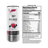 CELSIUS Sparkling Wild Berry, Functional Energy Drink 12 fl oz Can (Pack of 12)
