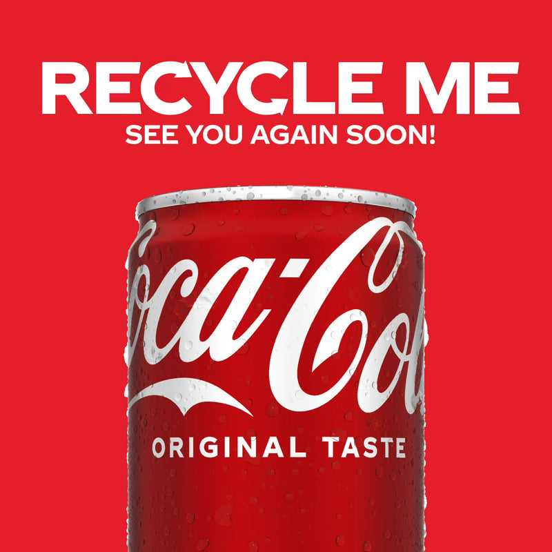 Coca-Cola Soda Pop Mini Cans, 7.5 fl oz, 6 Pack