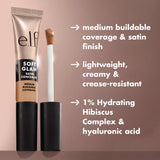e.l.f. Soft Glam Satin Concealer, 52 Deep Cool, 0.21 fl oz