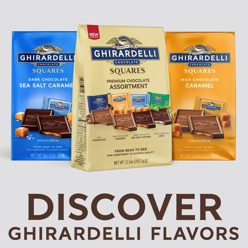 GHIRARDELLI Premium Chocolate Assortment SQUARES, 12.5 oz Bag