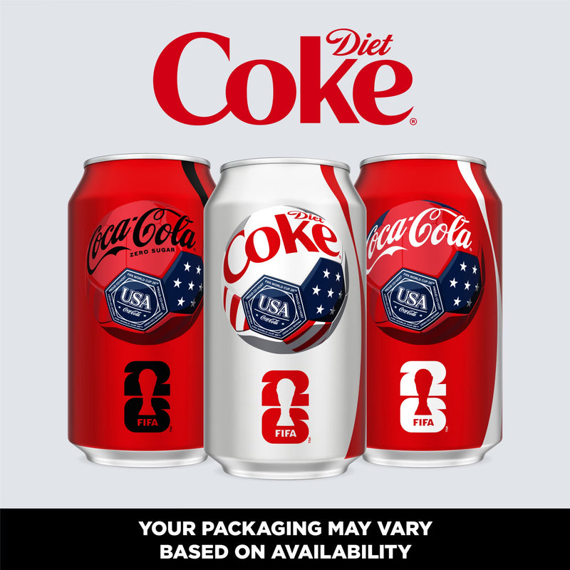 Diet Coke Soda Pop Cans, 12 fl oz, 24 Pack