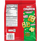 Cheez-It Crunch Sharp White Cheddar Cheesy Baked Snacks, Lunch Snacks, 6.5 oz