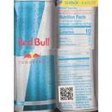 Red Bull Sugarfree Energy Drink, 80mg Caffeine, 8.4 fl. oz., Pack of 12 Cans