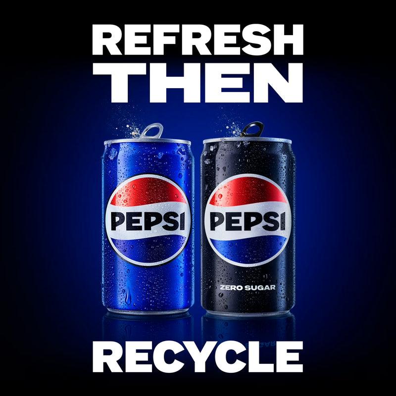 PR Pepsi Cola Soda Pop, 7.5 fl oz 10 Pack Mini Cans