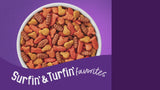 Purina Friskies Surfin and Turfin Favorites Dry Cat Food Flavors of Chicken, Whitefish, Salmon and Filet Mignon, 16 lb Bag